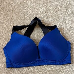 La Vie En Rose Blue and Black Bra